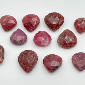 10-15mm Ruby Top Drill Teardrop Single Beads