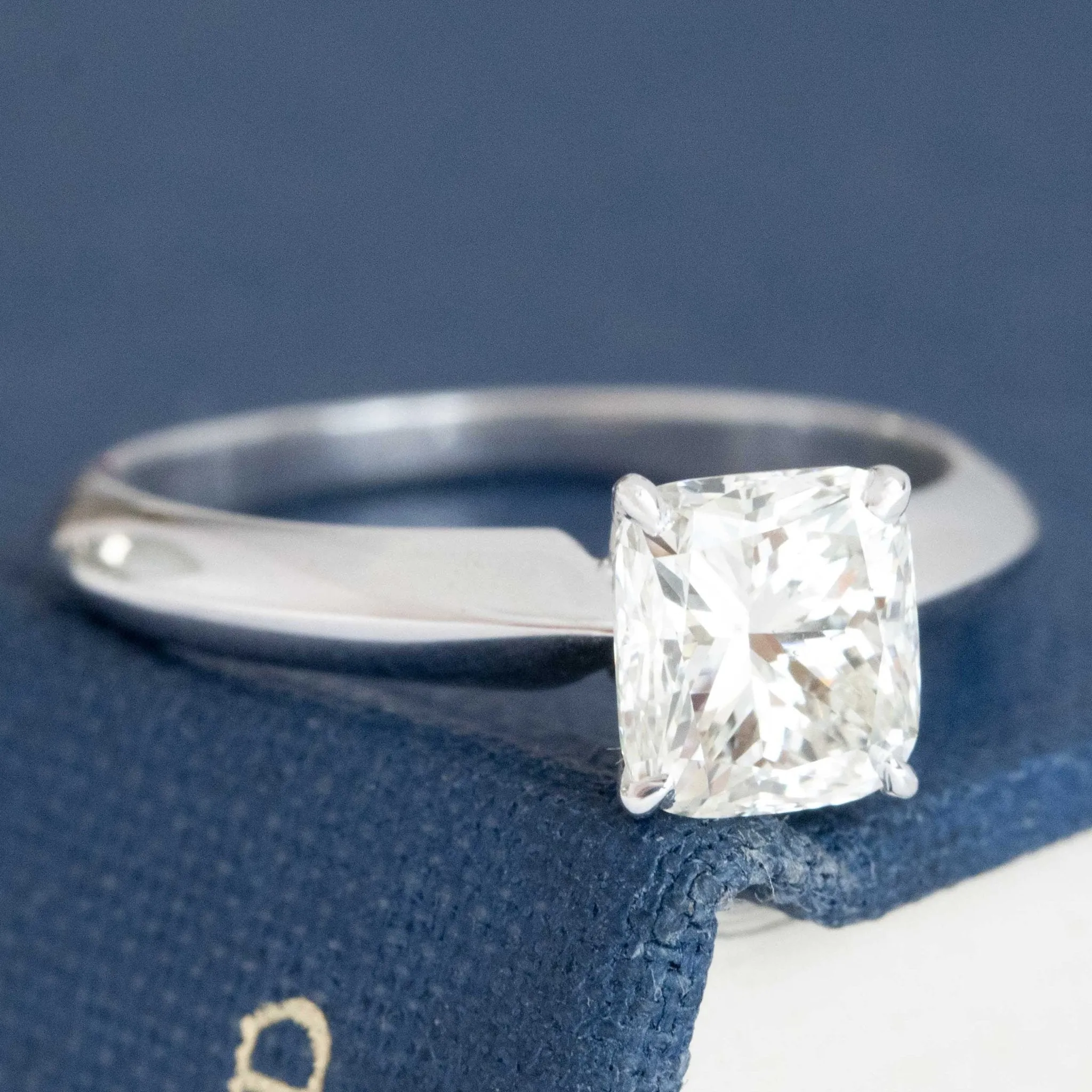 1.16ct Cushion Cut Diamond Solitaire