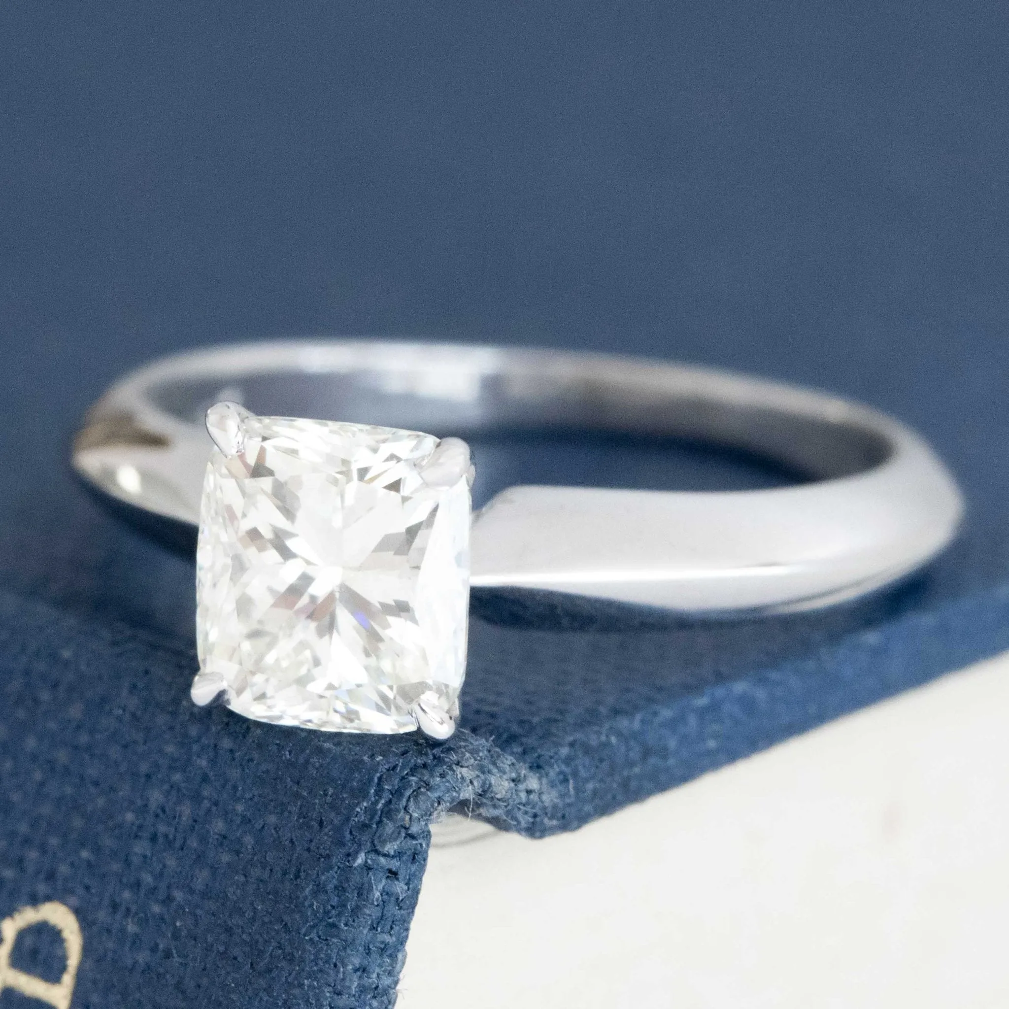 1.16ct Cushion Cut Diamond Solitaire