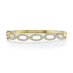 1.19CT DIAMOND LINK BANGLE