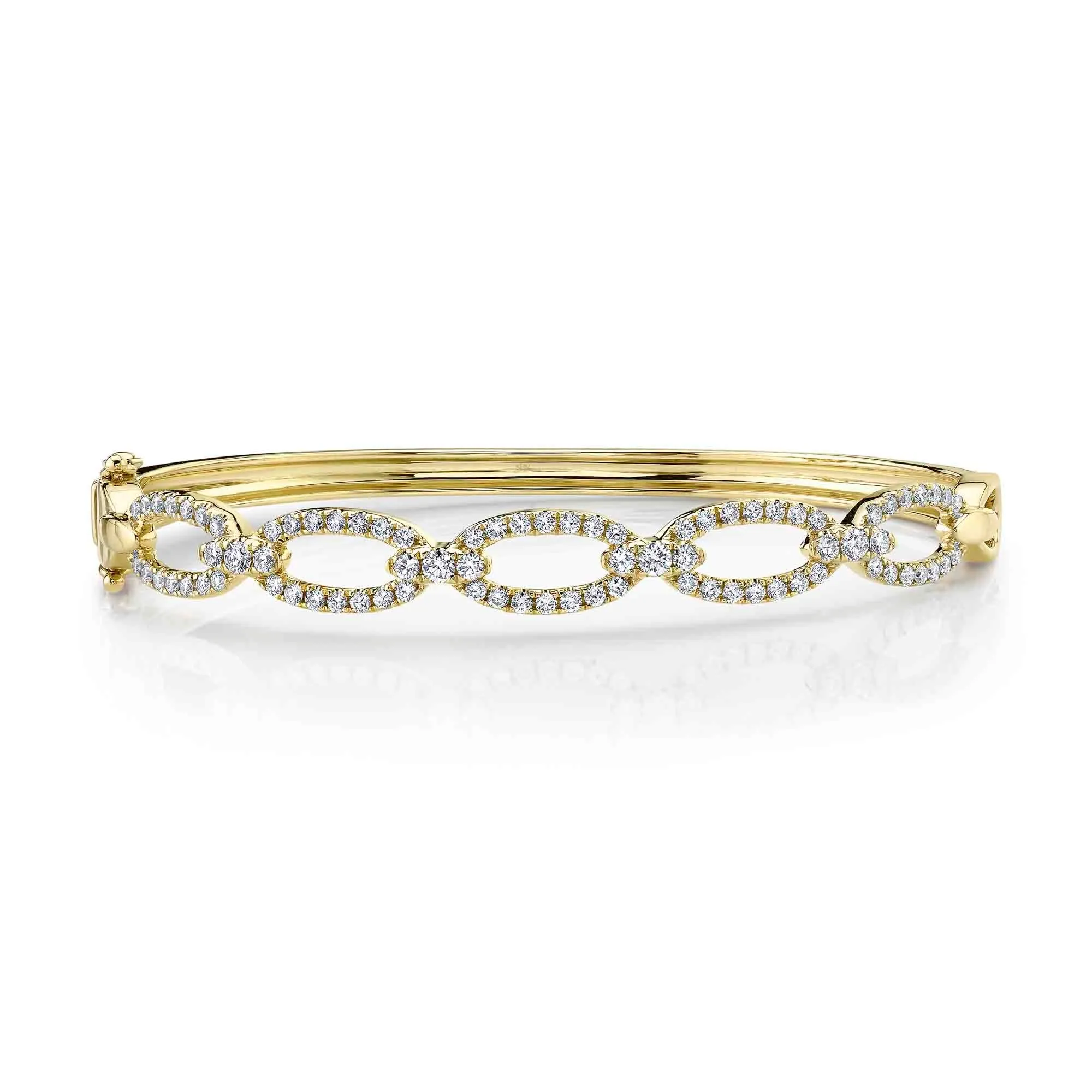 1.19CT DIAMOND LINK BANGLE