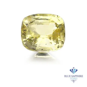 1.34 ct. Unheated Cushion Yellow Sapphire