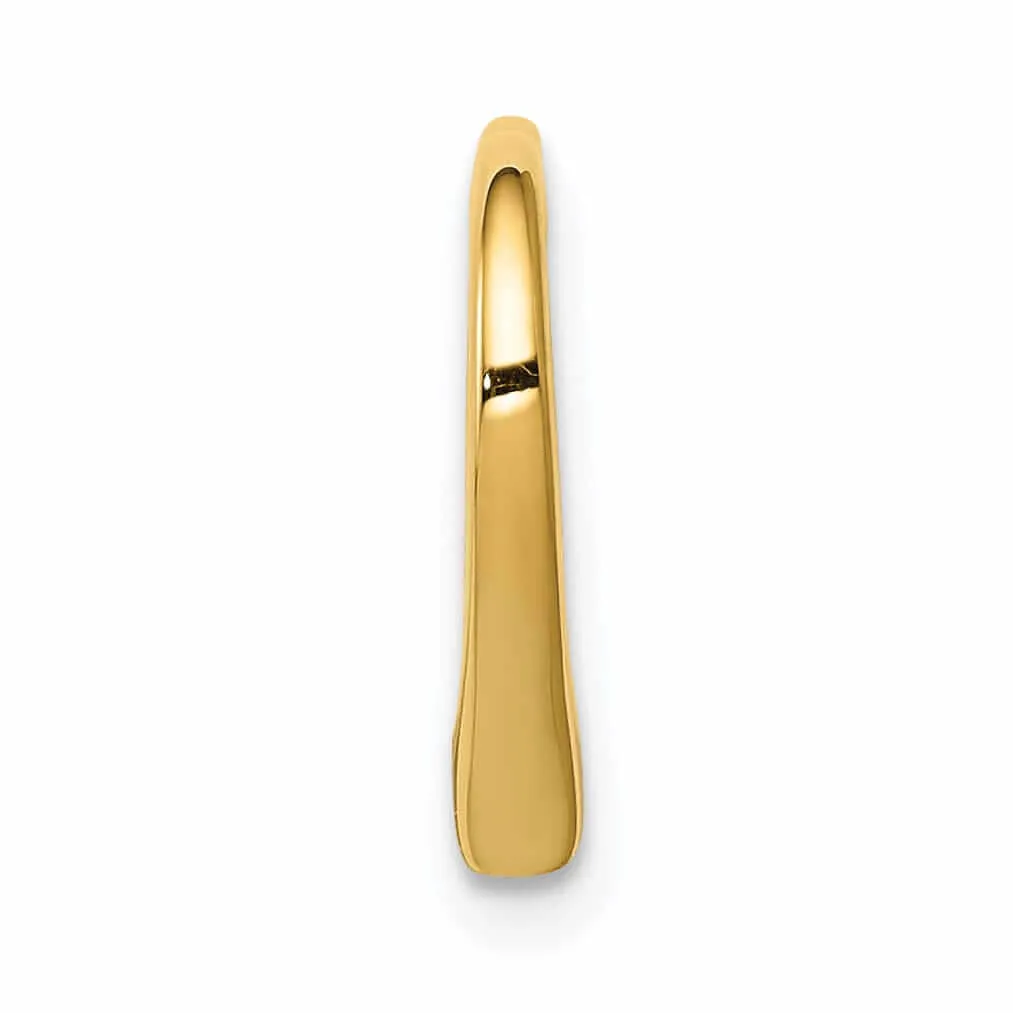 14 Yellow Gold 3-D Floating Heart Slide Pendant