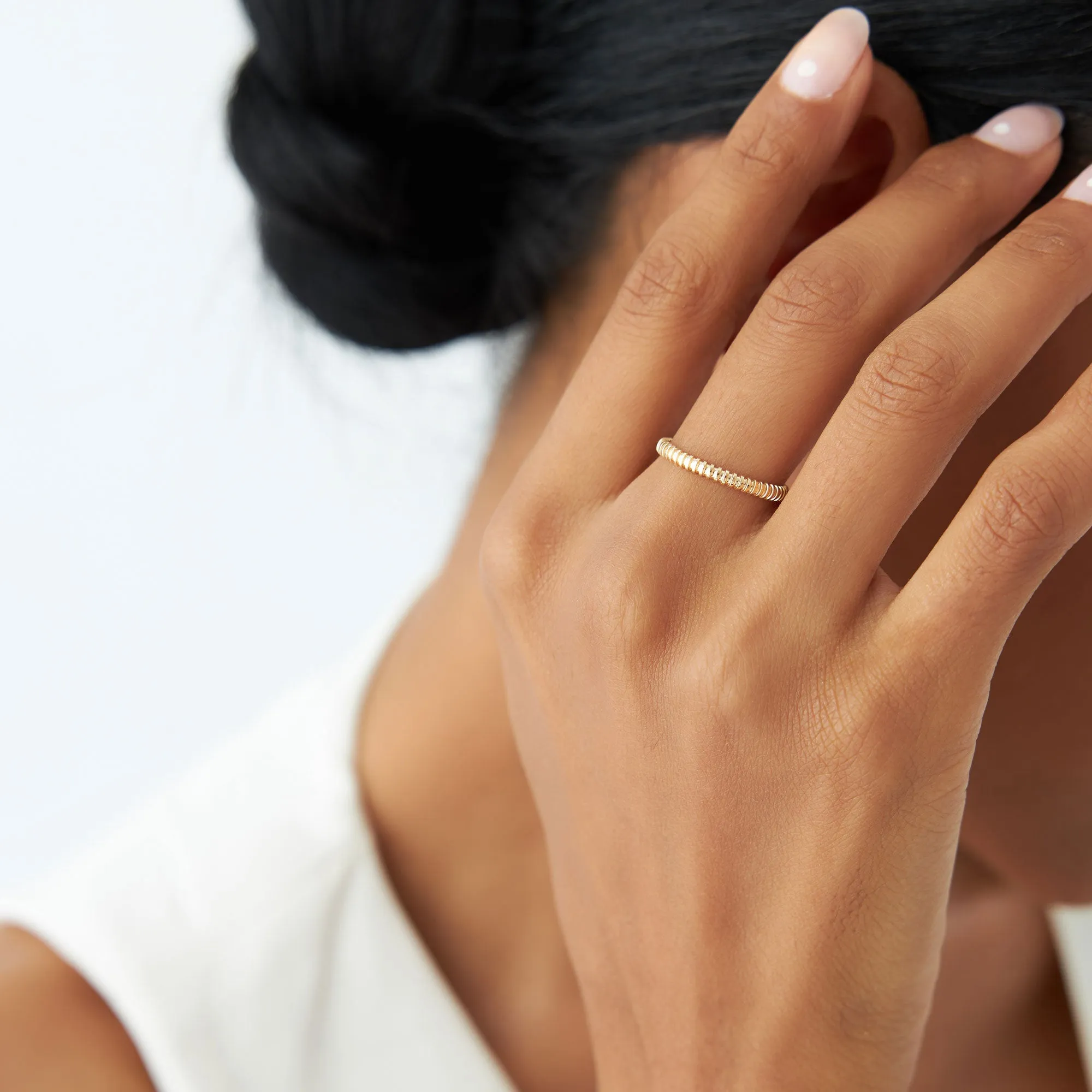 14k 2MM Bead Ring