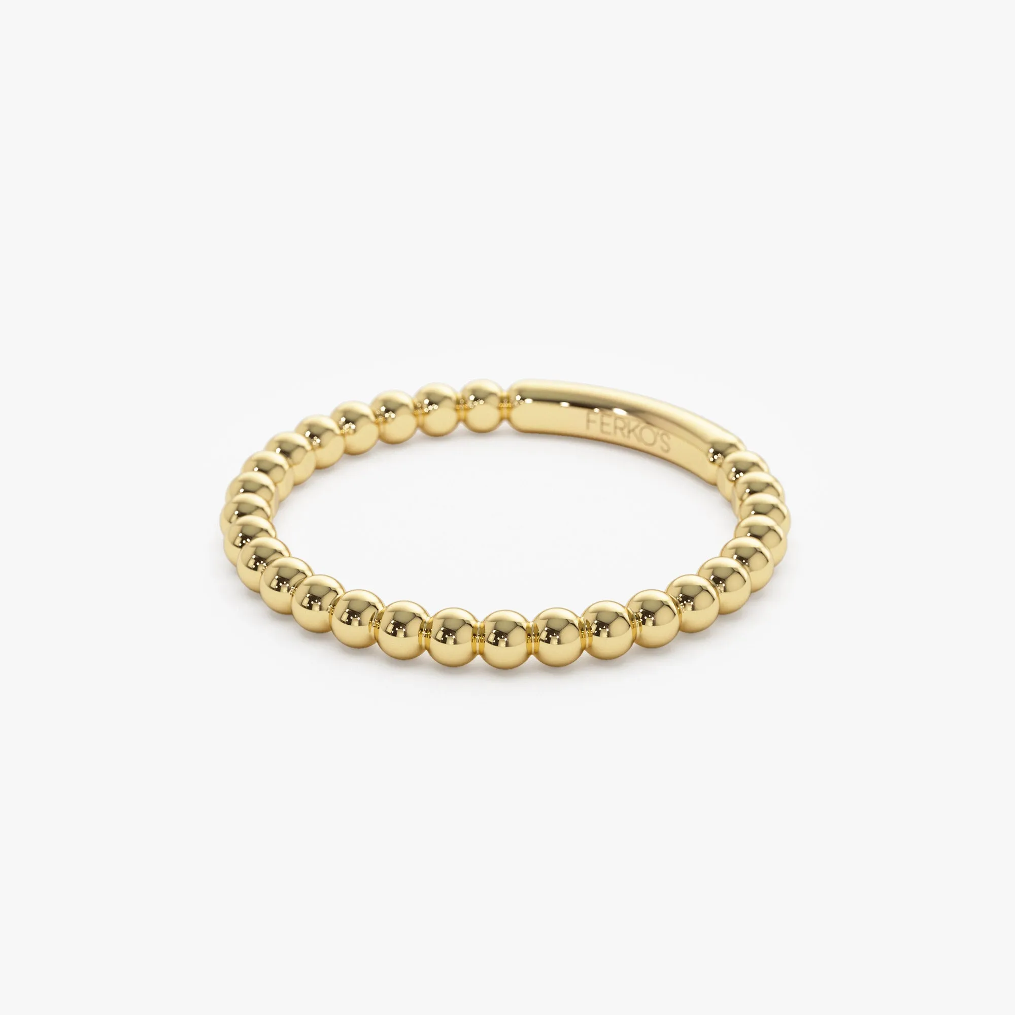 14k 2MM Bead Ring