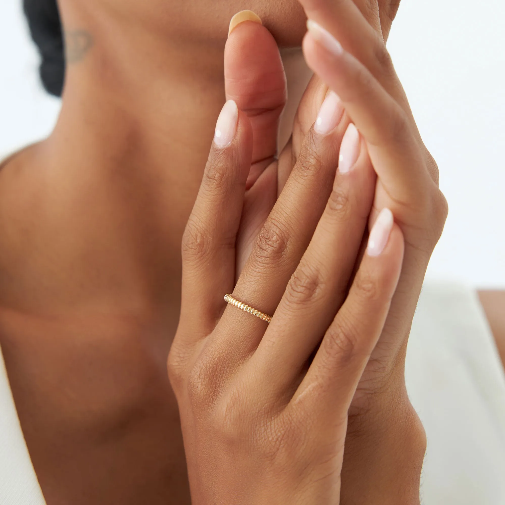 14k 2MM Bead Ring