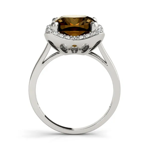 14K Cushion Cut Diamond Ring