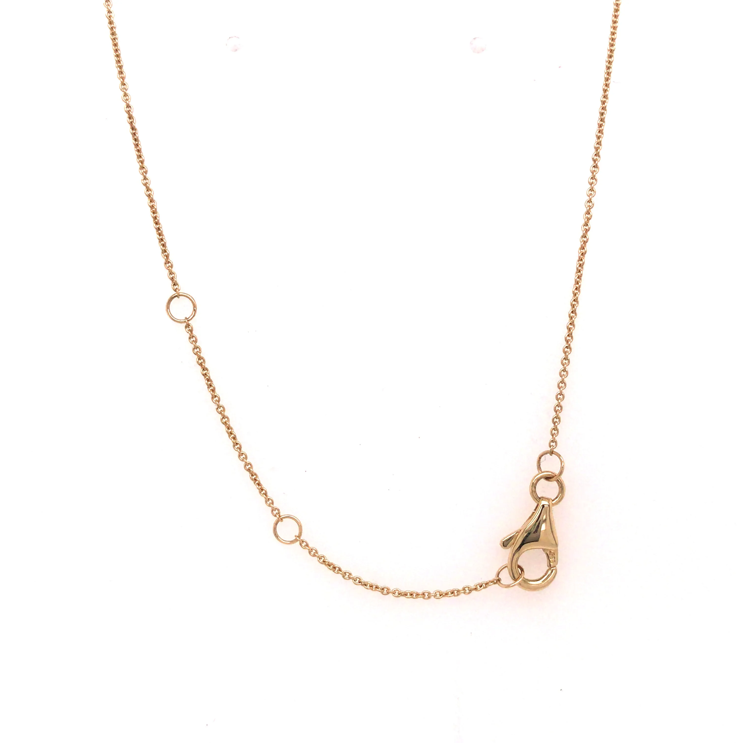 14K Diamond Pave Heart Necklace Yellow Gold 0.17ctw