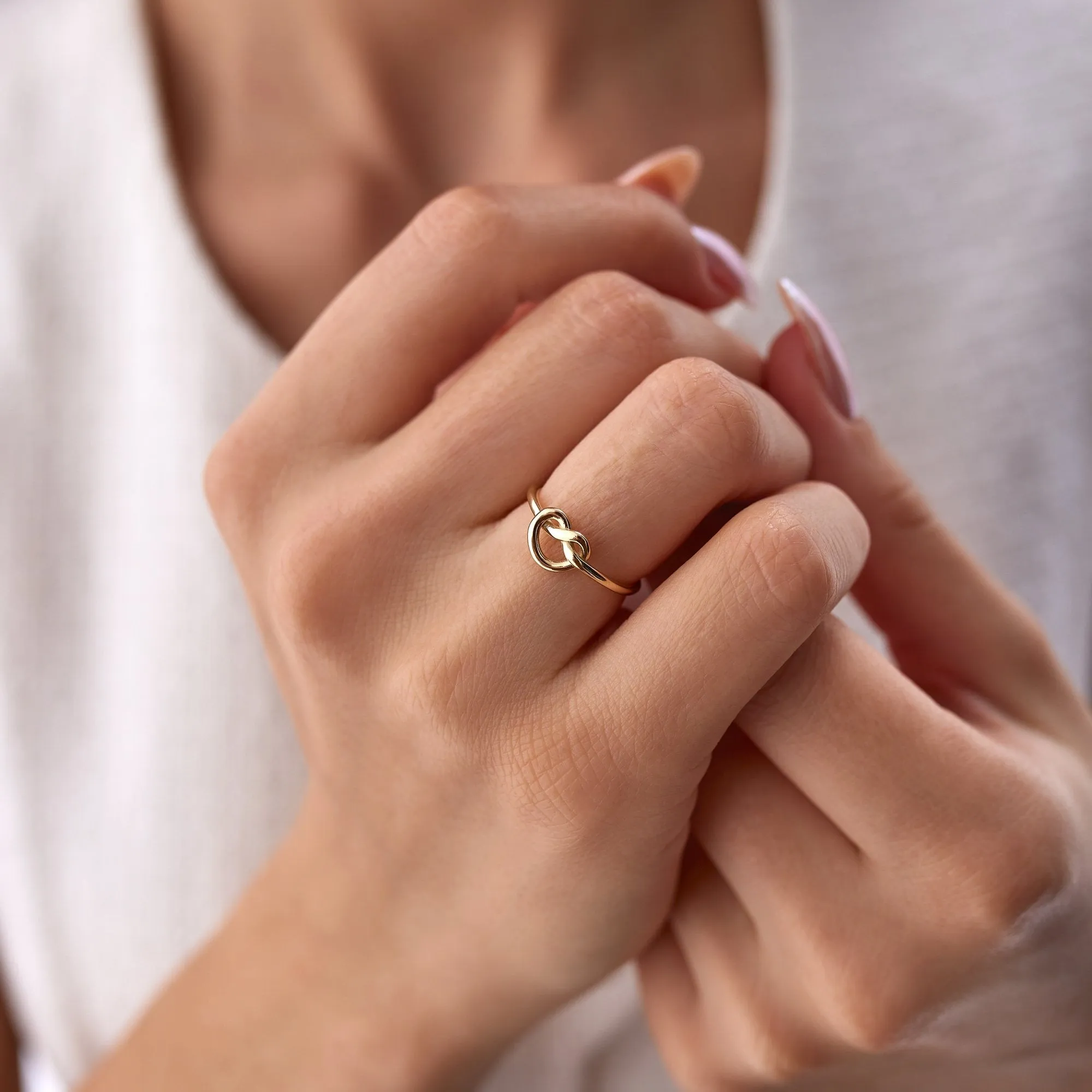 14k Gold Knot Ring