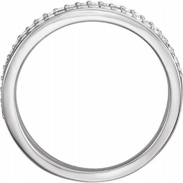 14K White 1/4 CTW Diamond Ring