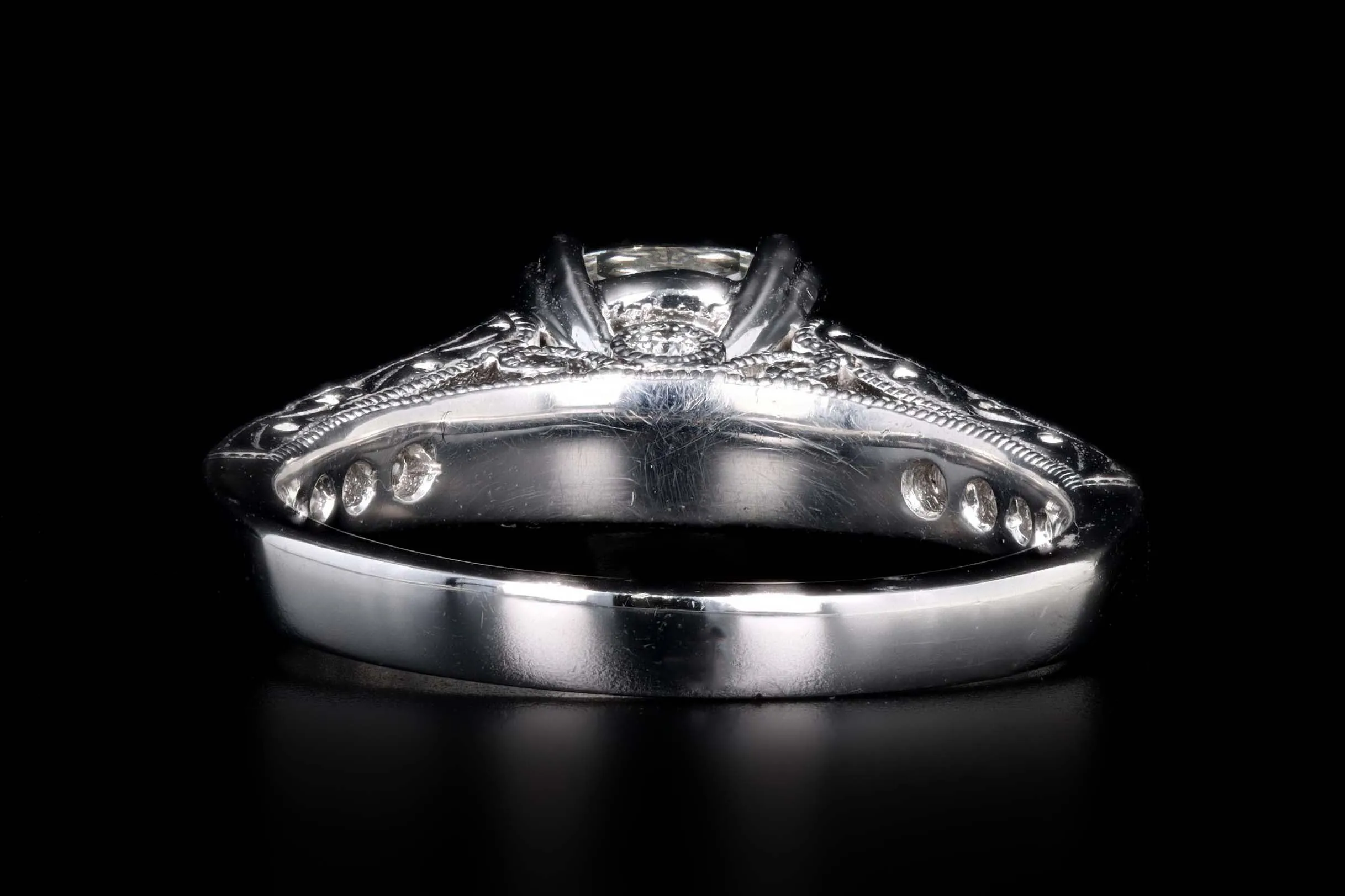 14K White Gold 1.66 Carat Cushion Cut Diamond Engagement Ring GIA Certified