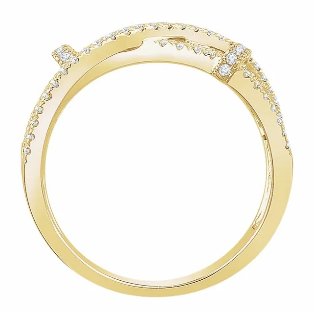 14K Yellow 1/2 CTW Natural Diamond Ring