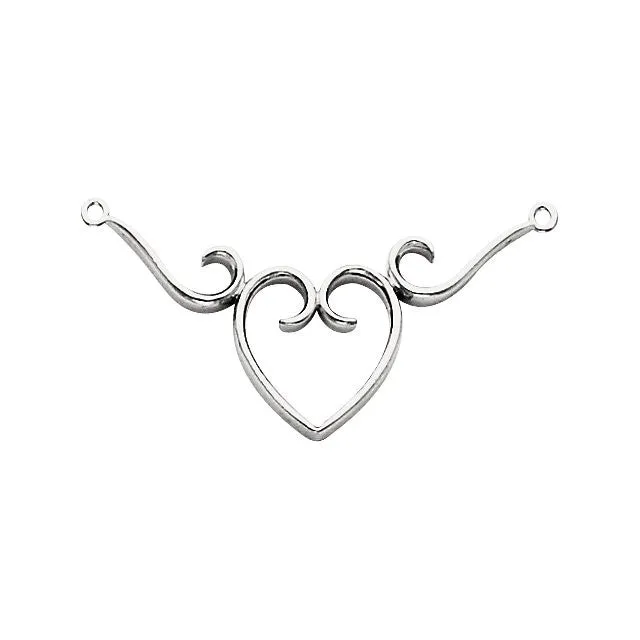 14k Yellow Gold Heart Shaped Fashion Chain Trim
