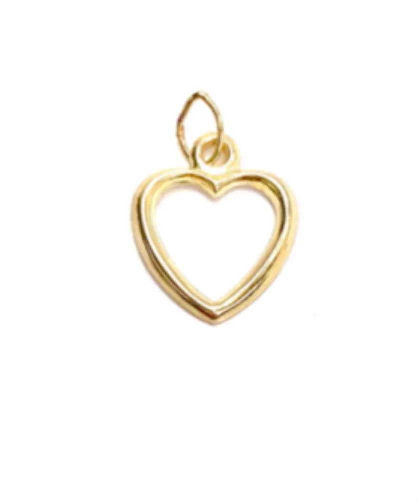 14KGF Heart Charm 2264-C