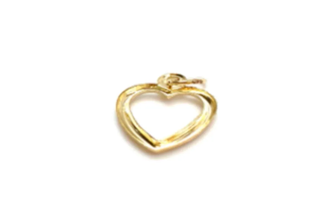 14KGF Heart Charm 2264-C