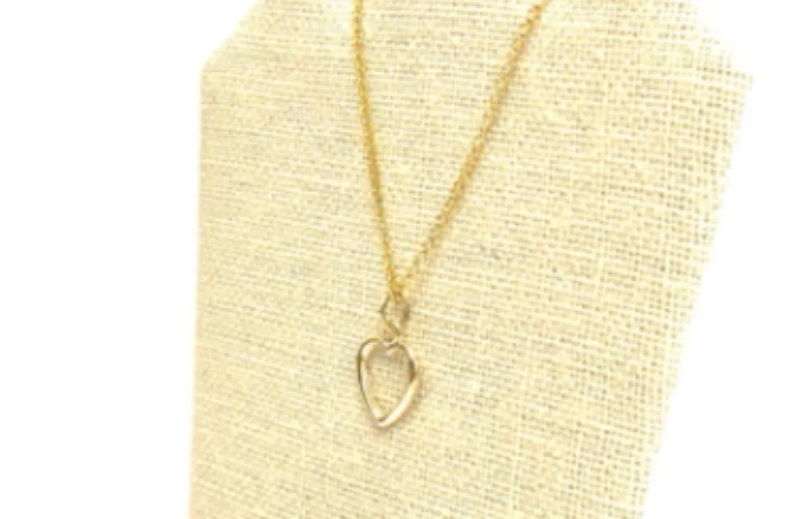 14KGF Heart Charm 2264-C