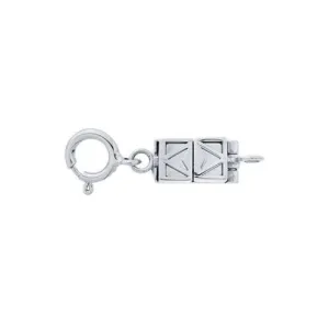 14KT White Gold Filigree Magnetic Clasp Converter