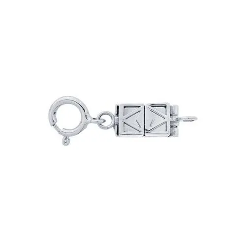 14KT White Gold Filigree Magnetic Clasp Converter