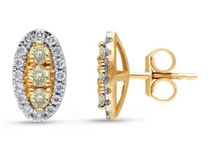 14kt Yellow Gold Diamond Eternal Earrings