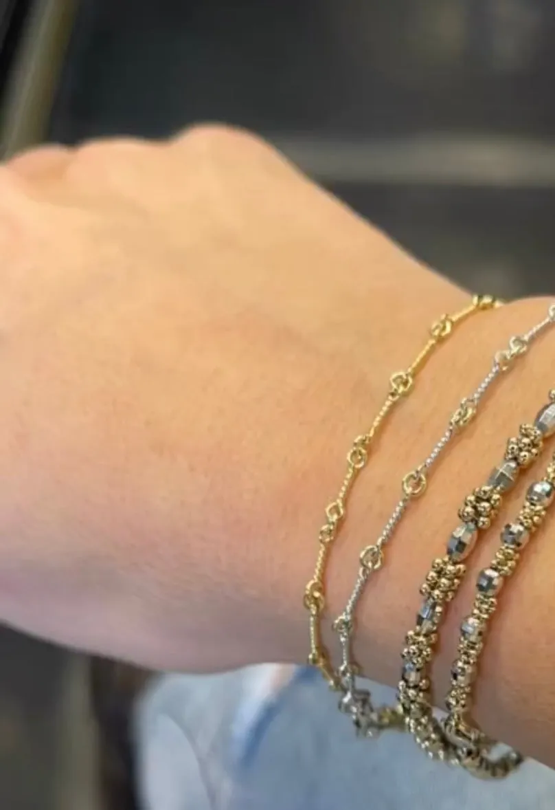 18 Karat Hand Made Twisted Bracelet