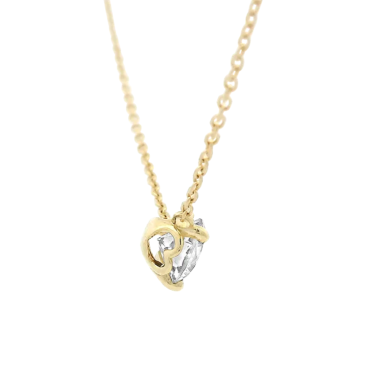 1870 Collection 14k Yellow Gold Diamond Solitaire Pendant