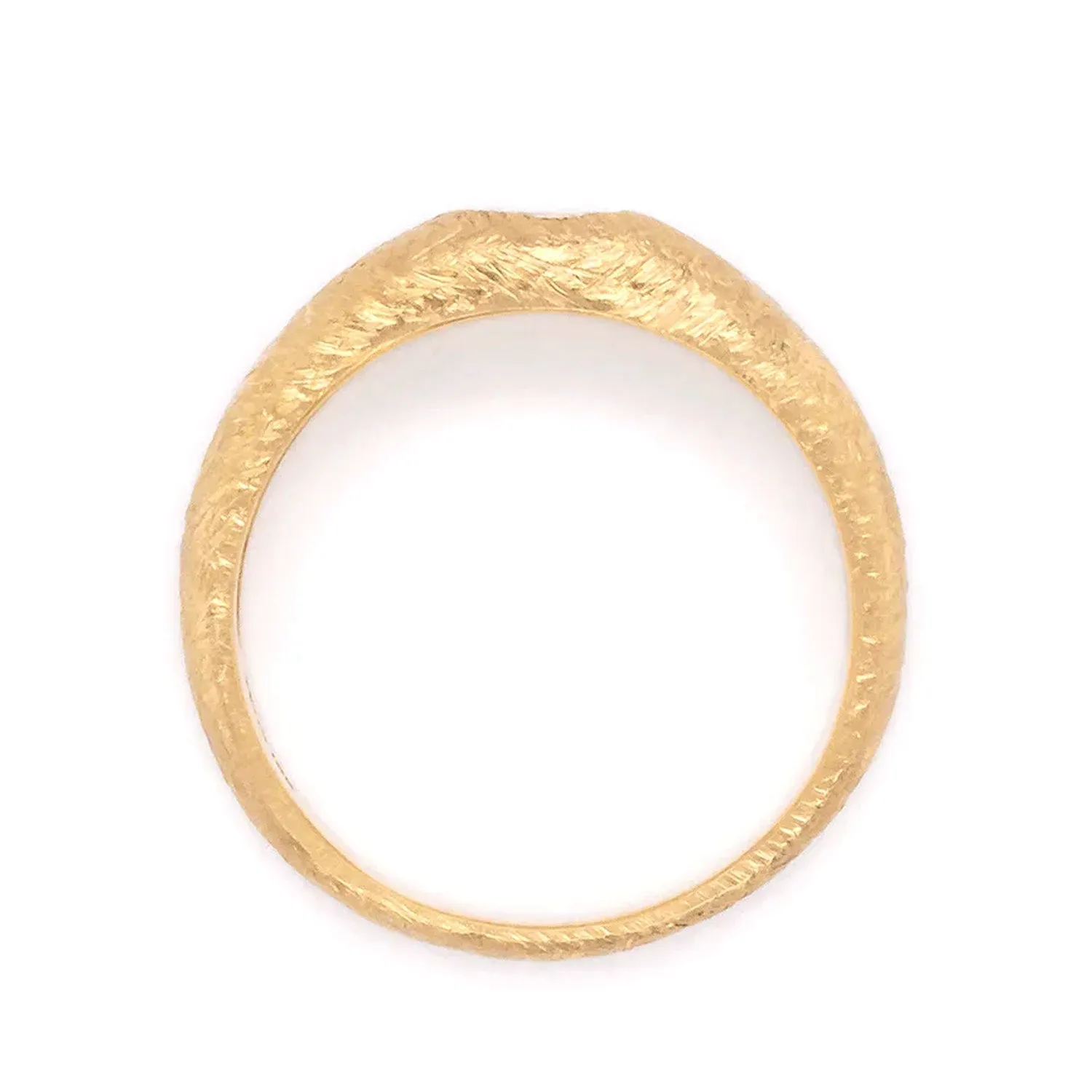 18K Gold "Boulder Bombe" Ring Featuring Pear-Shaped Diamond