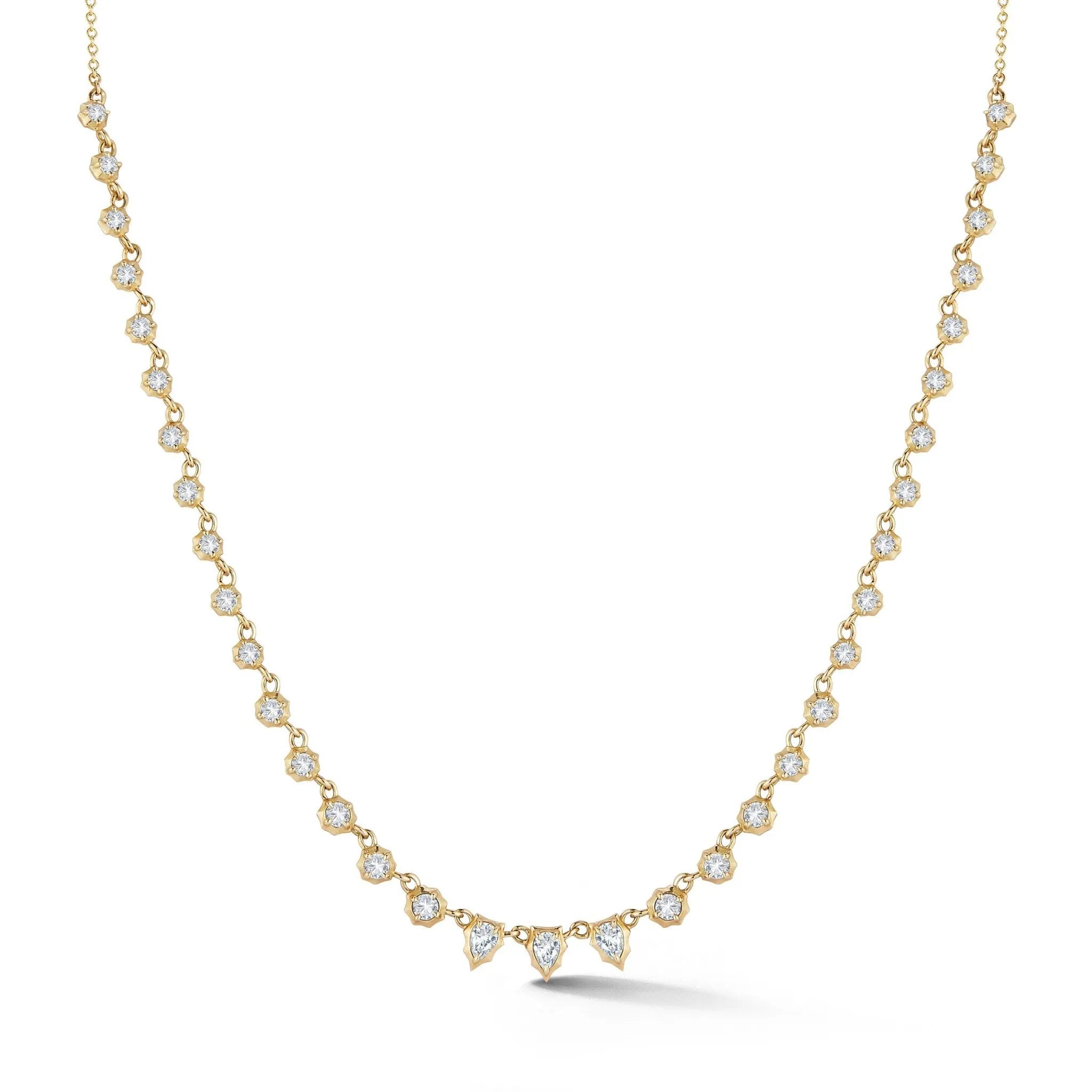 18K Gold Small "Envoy Riviera" Tennis-Style Diamond Necklace
