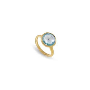 18K Yellow Gold Topaz Medium Stackable Ring