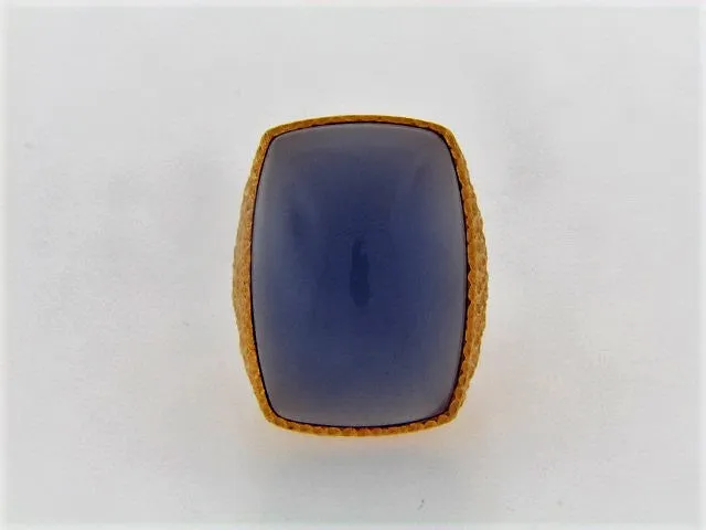 18K-YG PURPLE CHALCEDONY RING