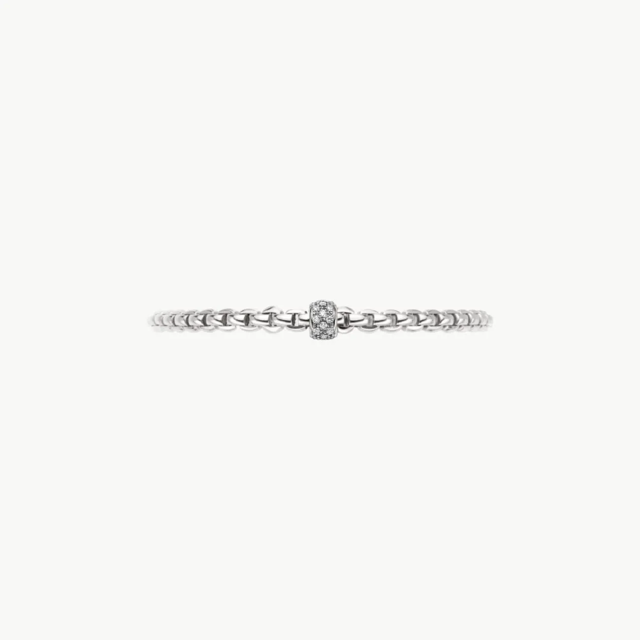18KT WHITE GOLD EKA BRACELET SET  DIAMONDS