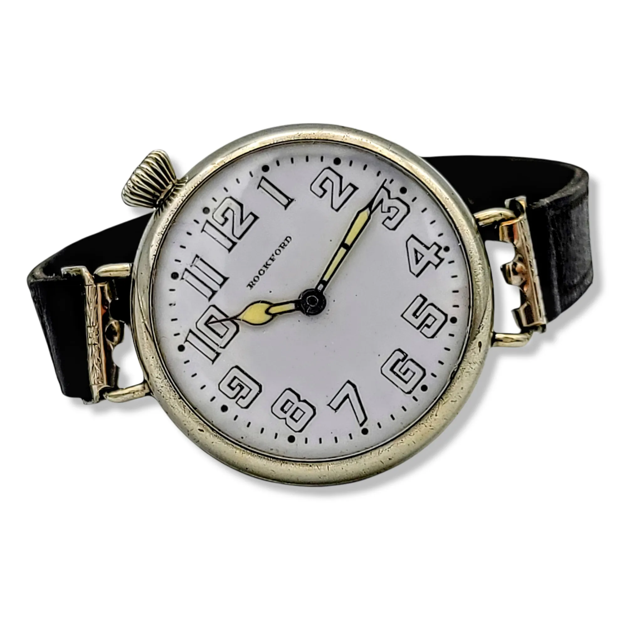 1910 ROCKFORD Trench Watch 15 Jewels Grade 164