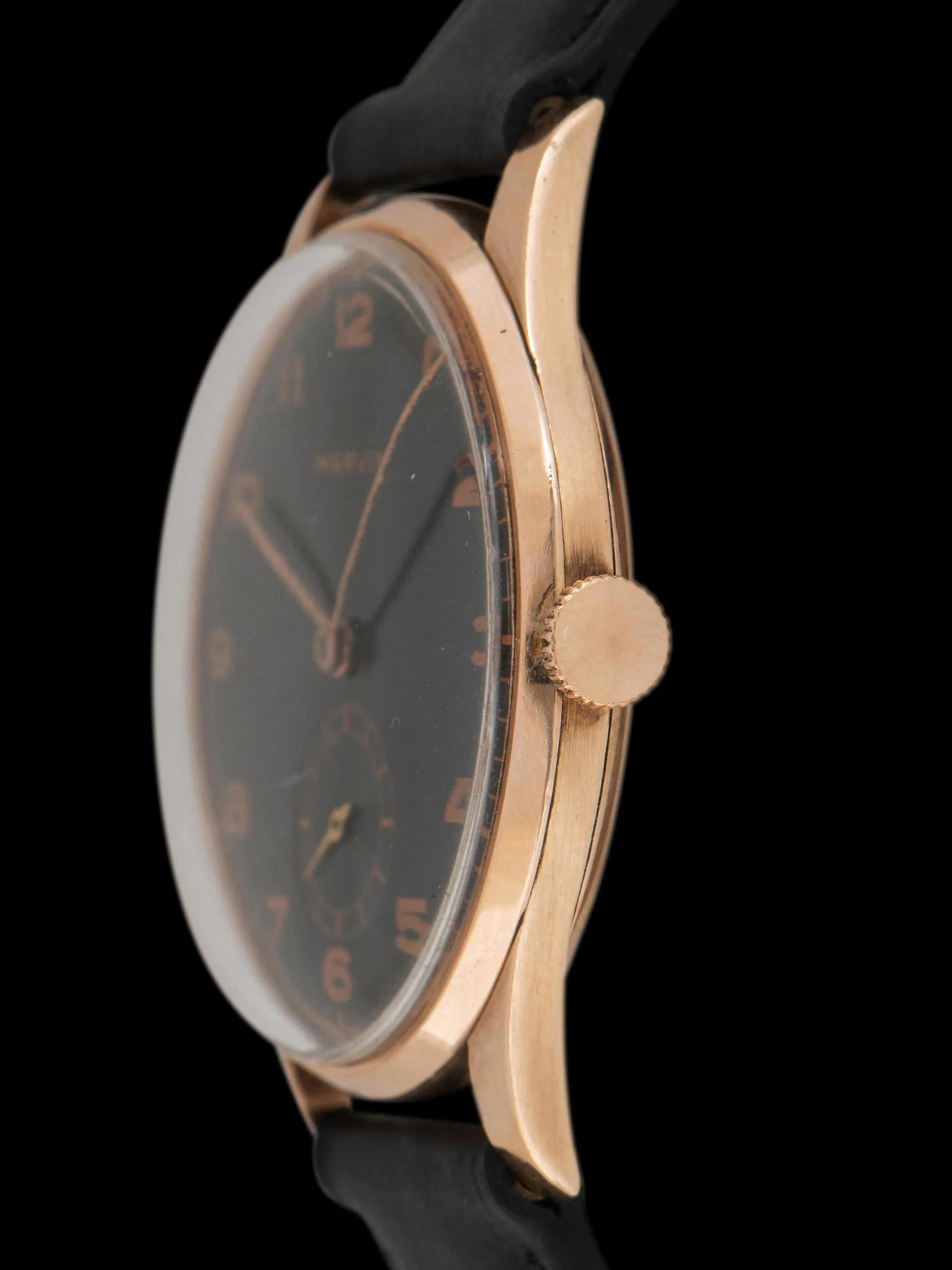1940s Marvin Dress Watch 14K RG "Gilt" Dial