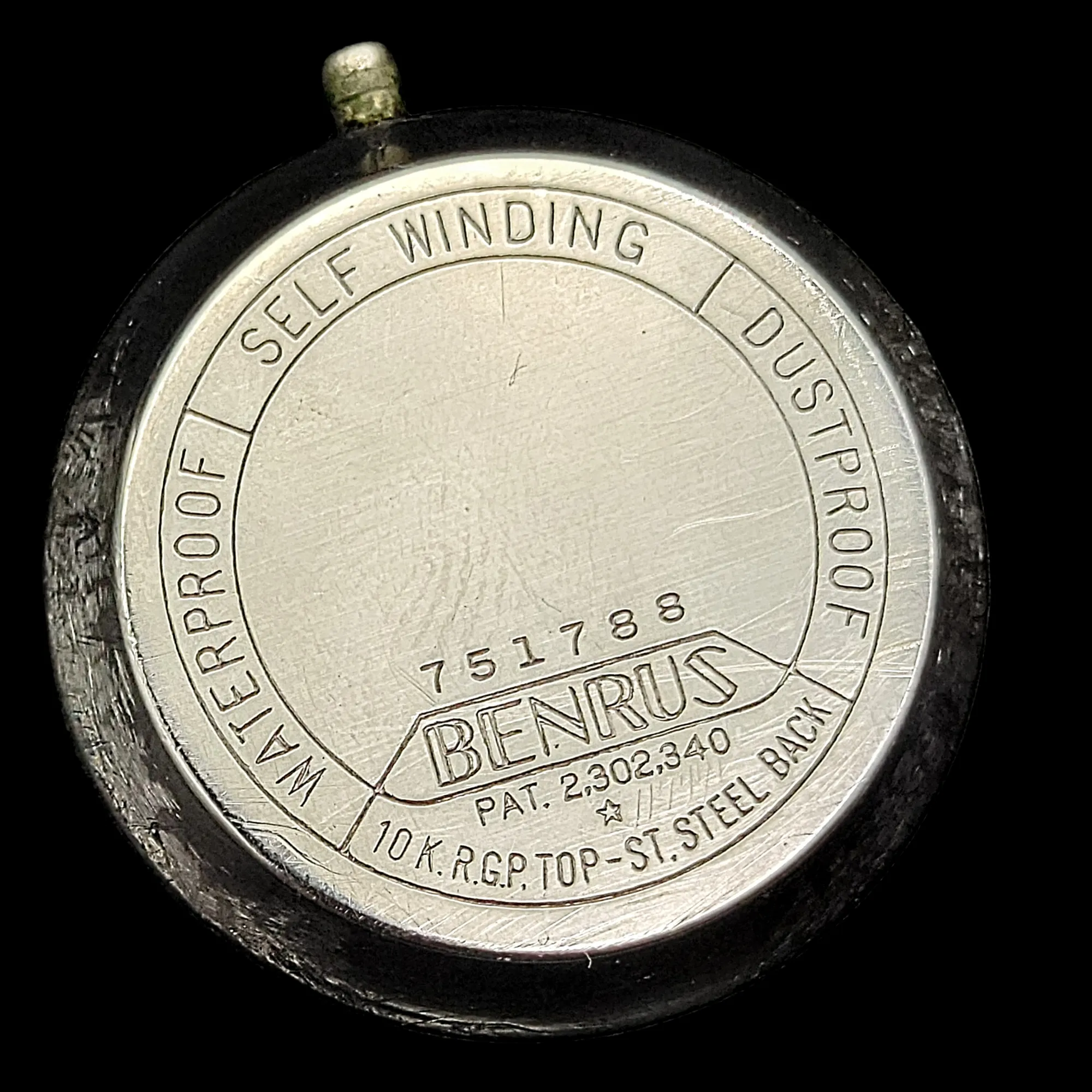 1950's  BENRUS Self-Winding Watch 17 Jewels Model CF 1 Cal. ETA 1256 Swiss