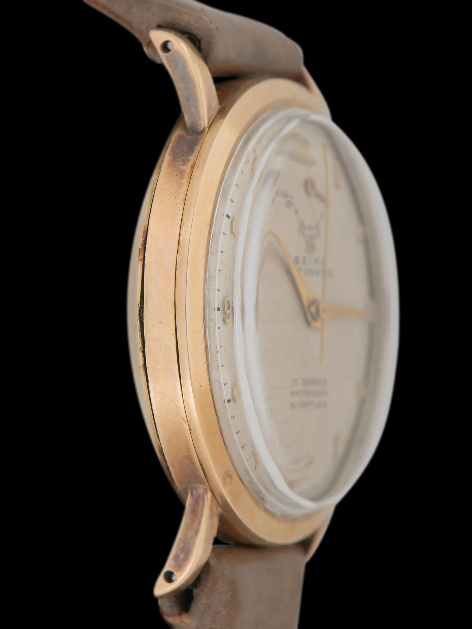 1950s Seiko Automatic "Indicator" 14K Gold-filled (Ref. 14015) 'Cal. 11a' W/ Full Set