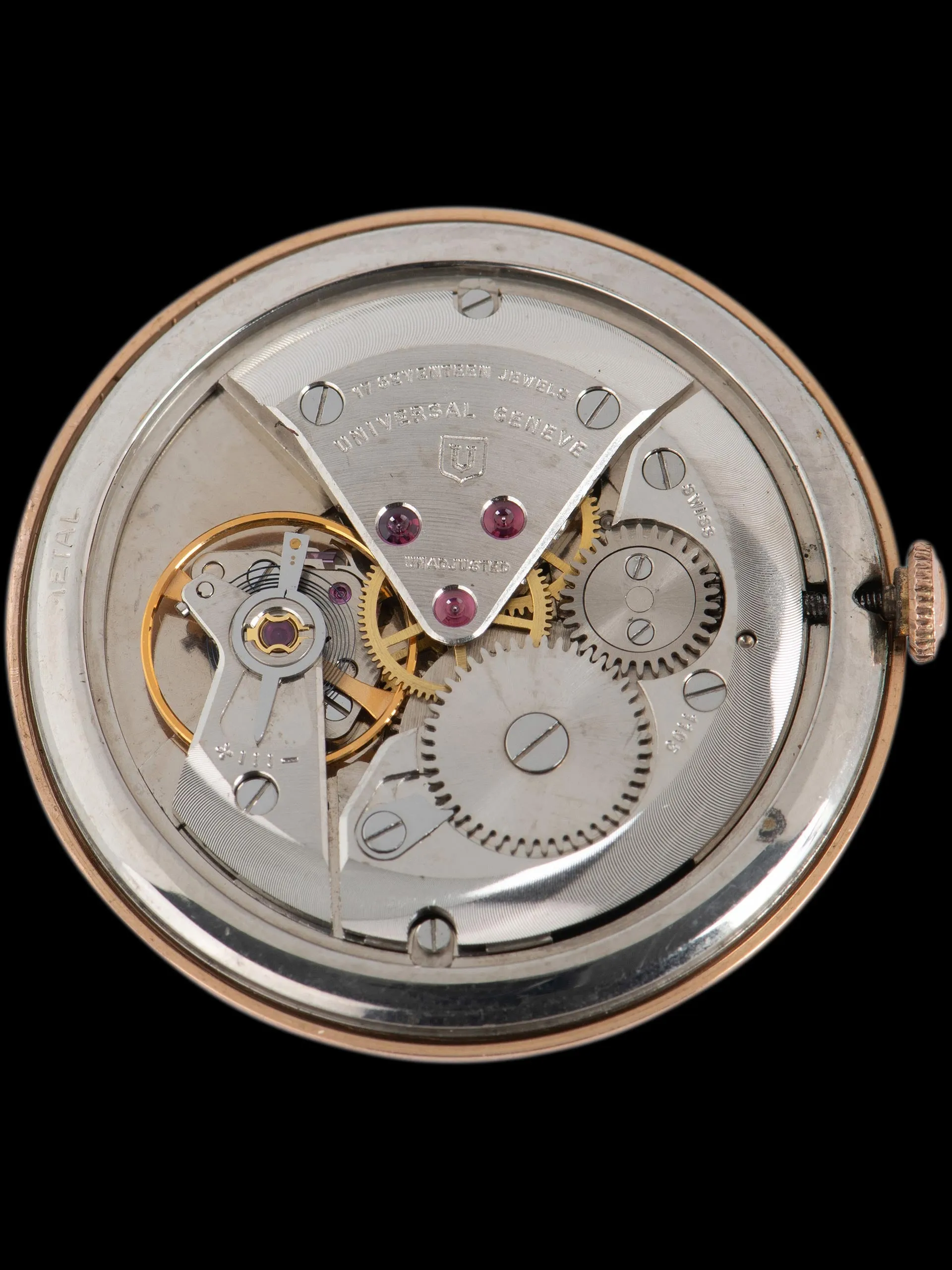1950s Universal Geneve Calatrava (Ref. 111201 1) 18K Rose Gold