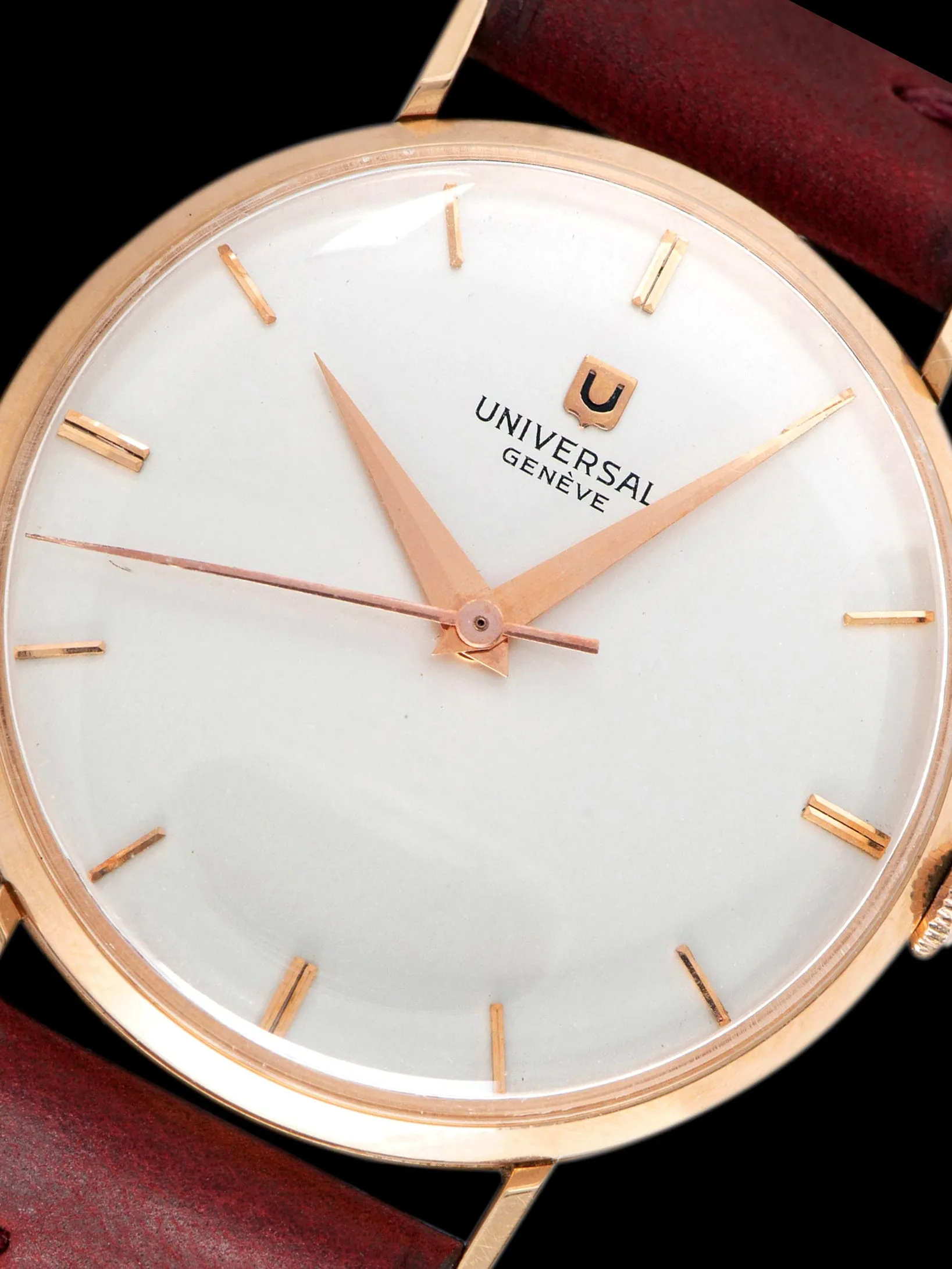 1950s Universal Geneve Calatrava (Ref. 111201 1) 18K Rose Gold