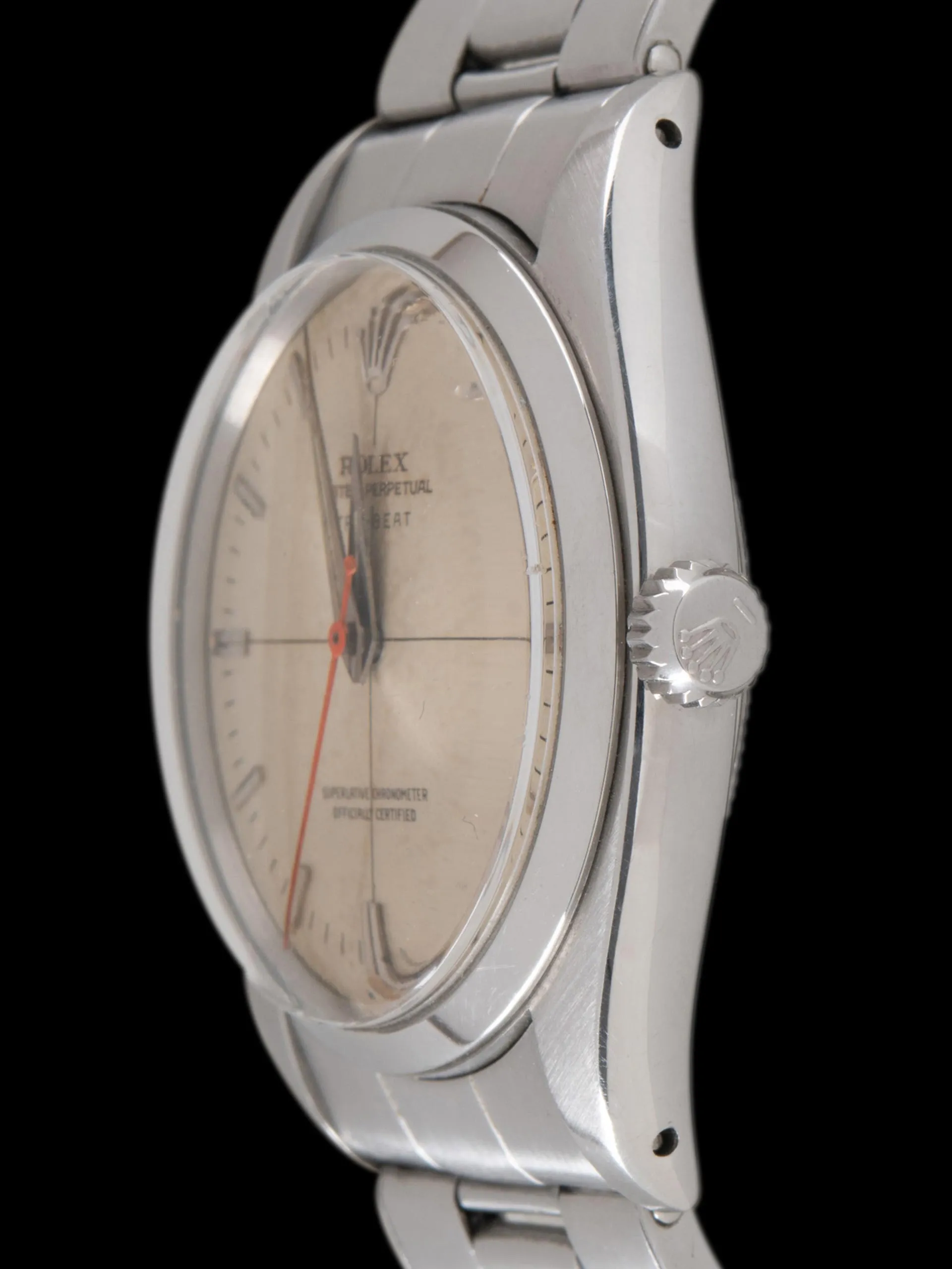 1956 Rolex Oyster-Perpetual Tru-Beat (Ref. 6556) "Crosshair Dial"