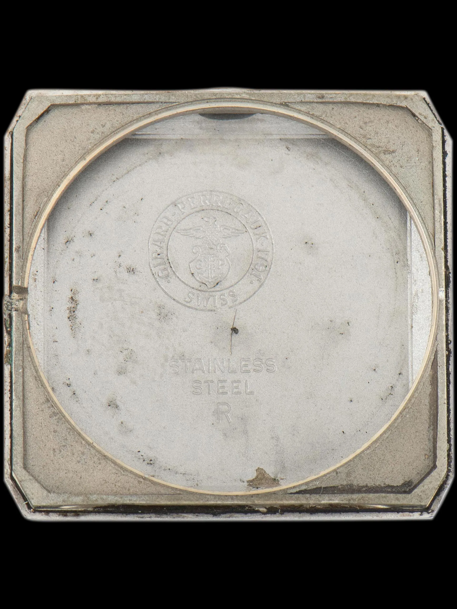 1960s Girard Perregaux Stainless Steel Square Dress Watch