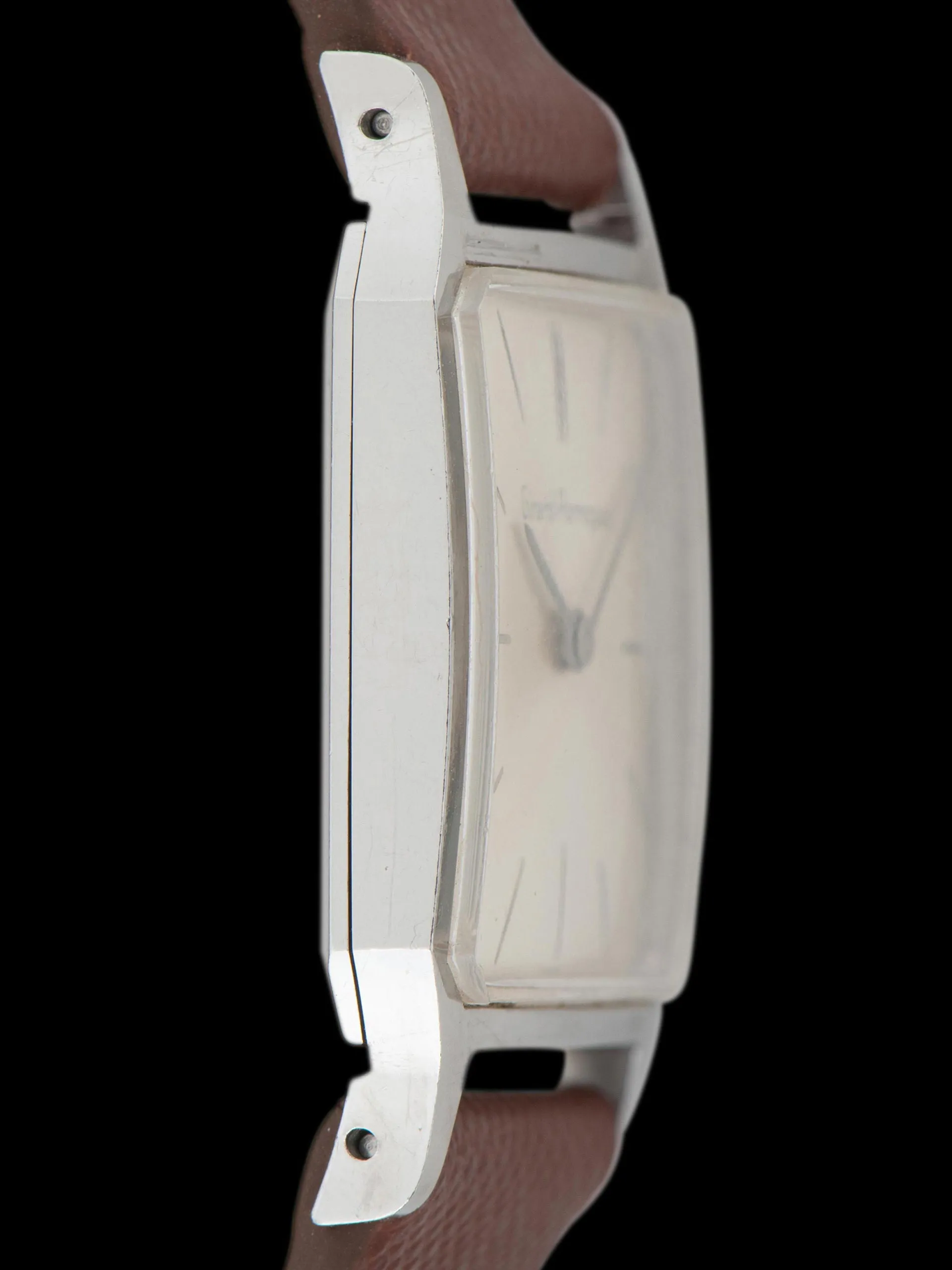 1960s Girard Perregaux Stainless Steel Square Dress Watch