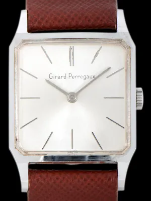 1960s Girard Perregaux Stainless Steel Square Dress Watch