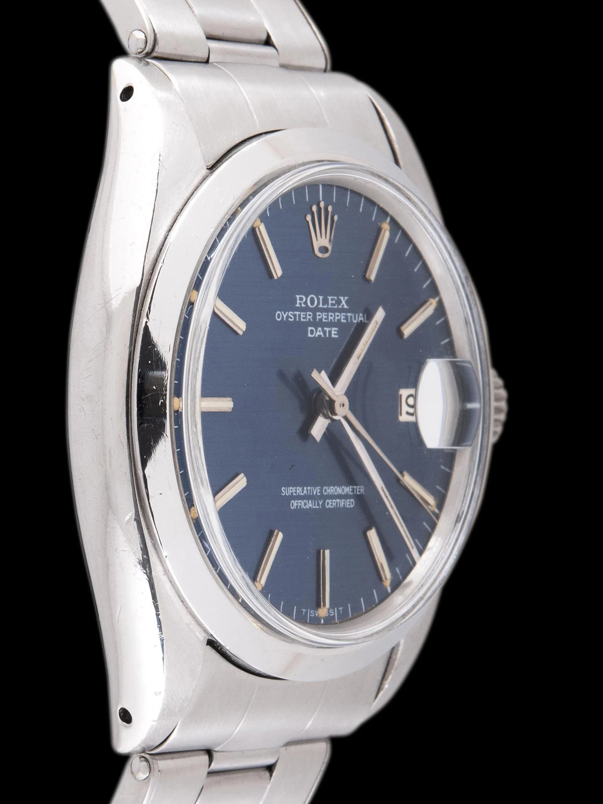 1967 Rolex Oyster-Perpetual Date (Ref. 1500) Brushed Blue Dial