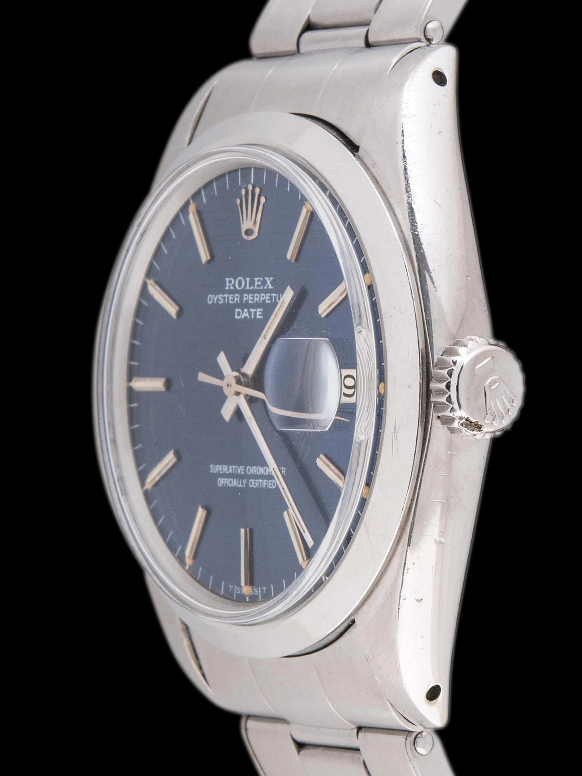 1967 Rolex Oyster-Perpetual Date (Ref. 1500) Brushed Blue Dial