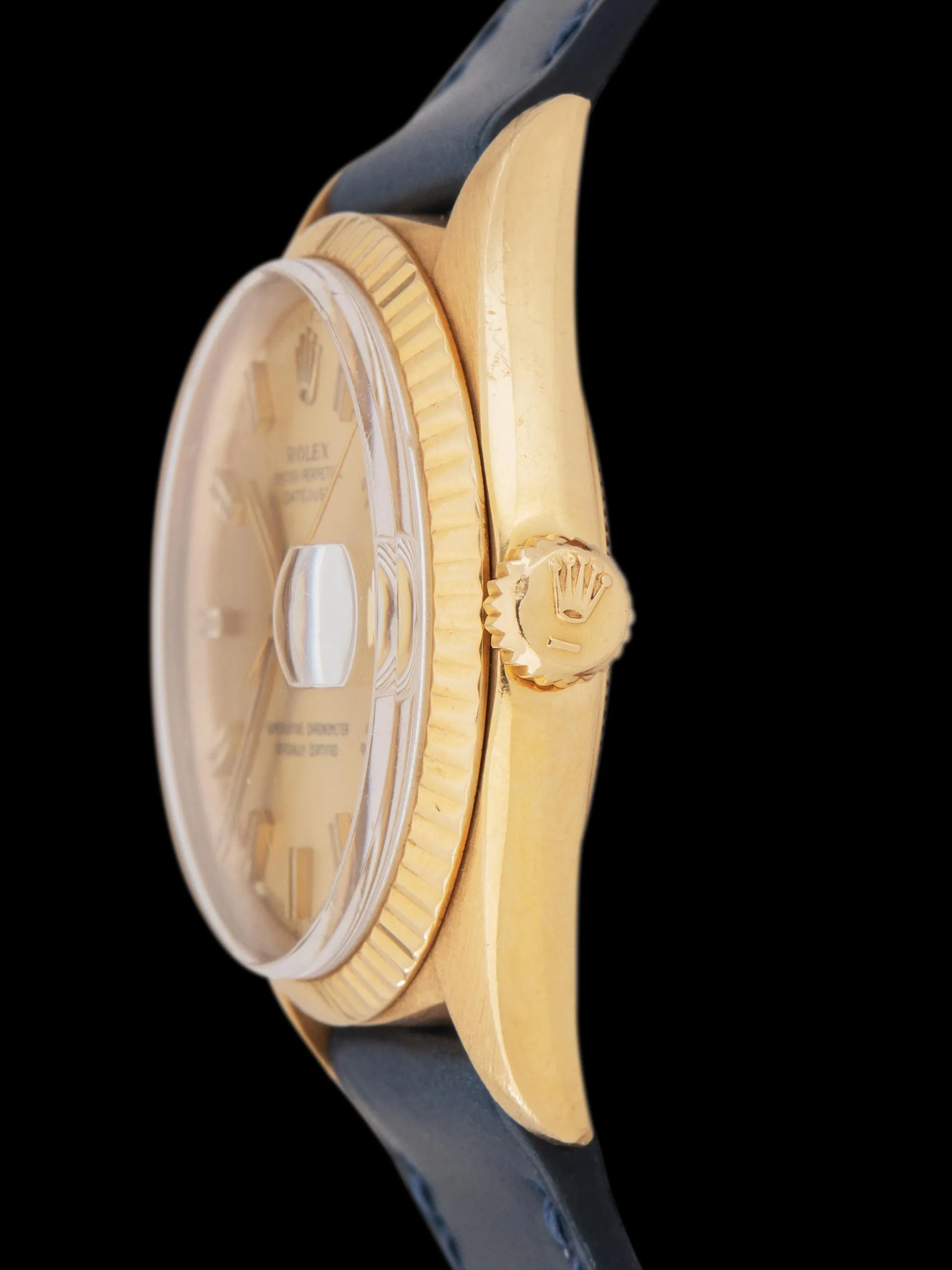 1969 Rolex Datejust 18K YG (Ref. 1601) Champagne "Wide Boy" Sigma Dial