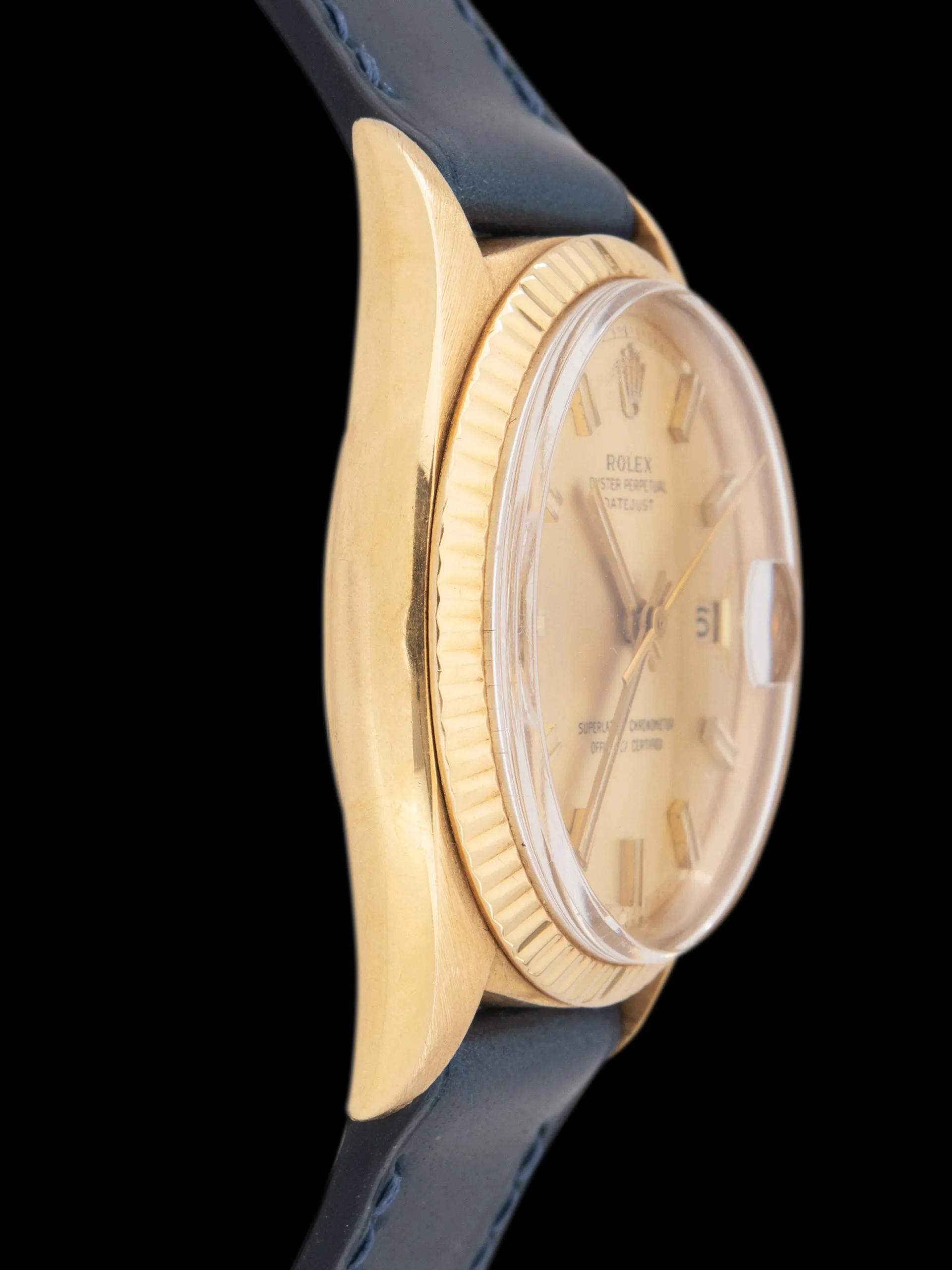 1969 Rolex Datejust 18K YG (Ref. 1601) Champagne "Wide Boy" Sigma Dial