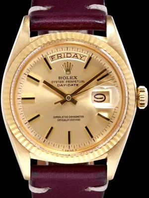 1969 Rolex Day-Date (Ref. 1803) 18K YG "Non-Luminous Dial"