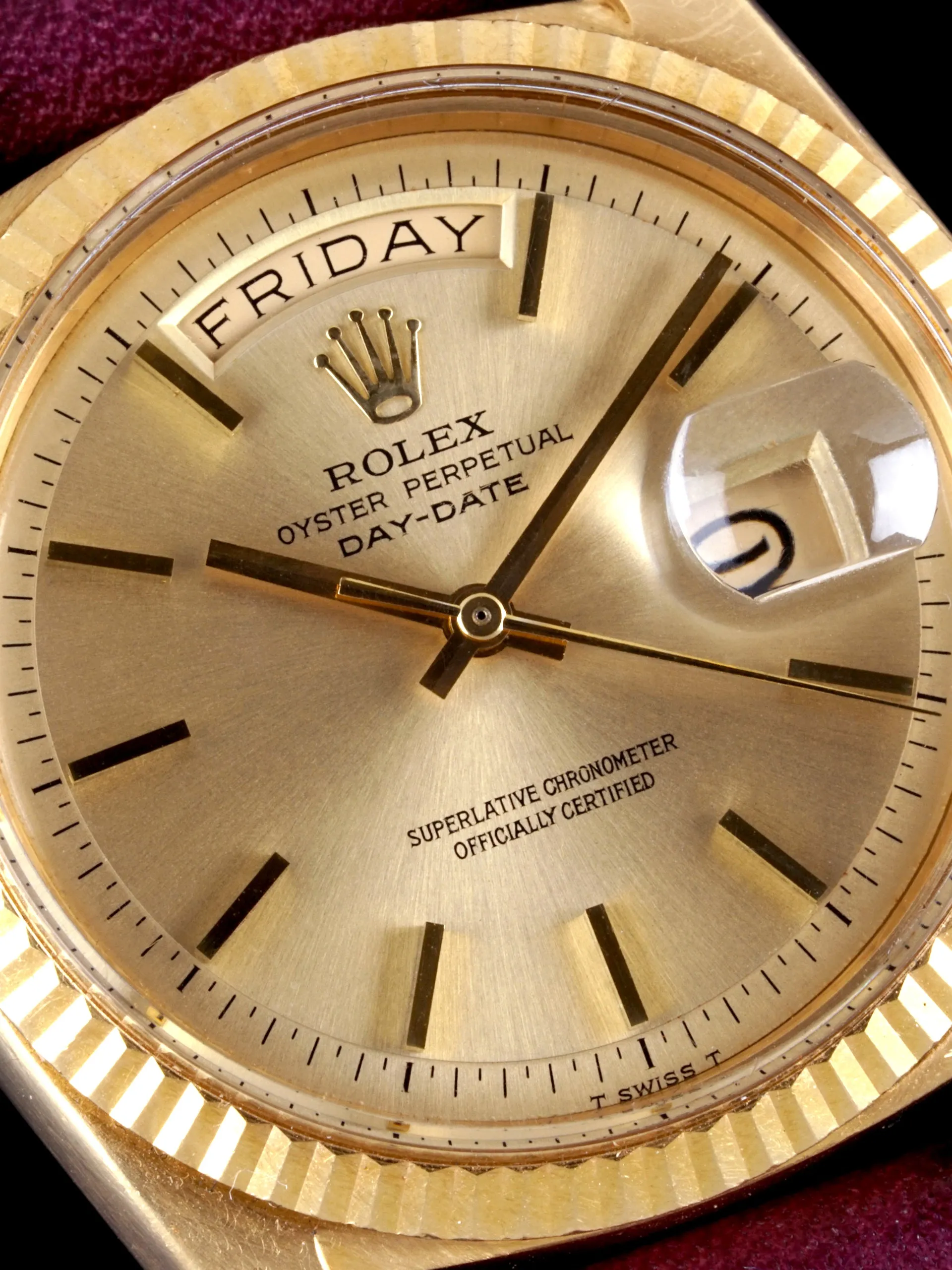 1969 Rolex Day-Date (Ref. 1803) 18K YG "Non-Luminous Dial"