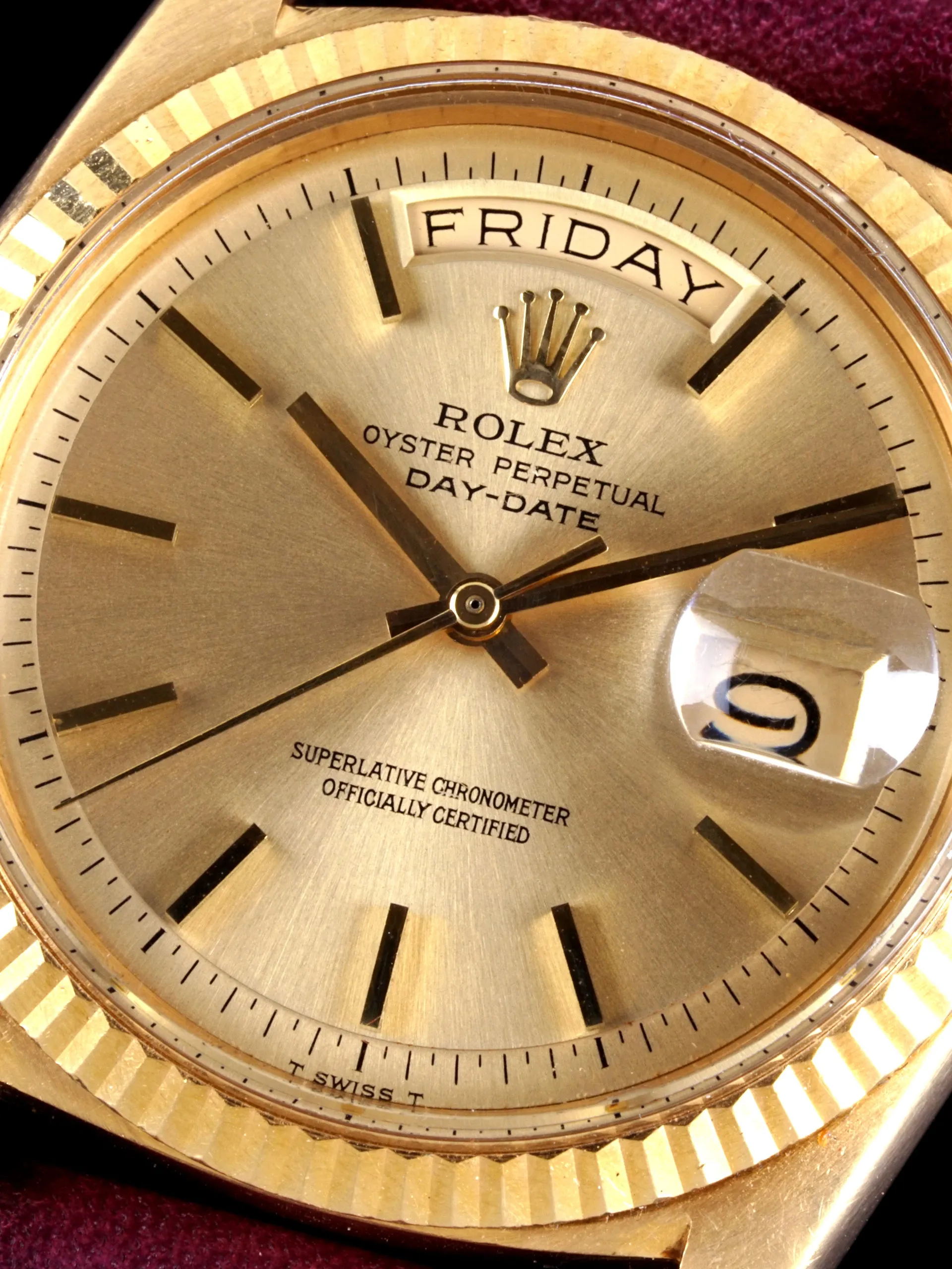 1969 Rolex Day-Date (Ref. 1803) 18K YG "Non-Luminous Dial"