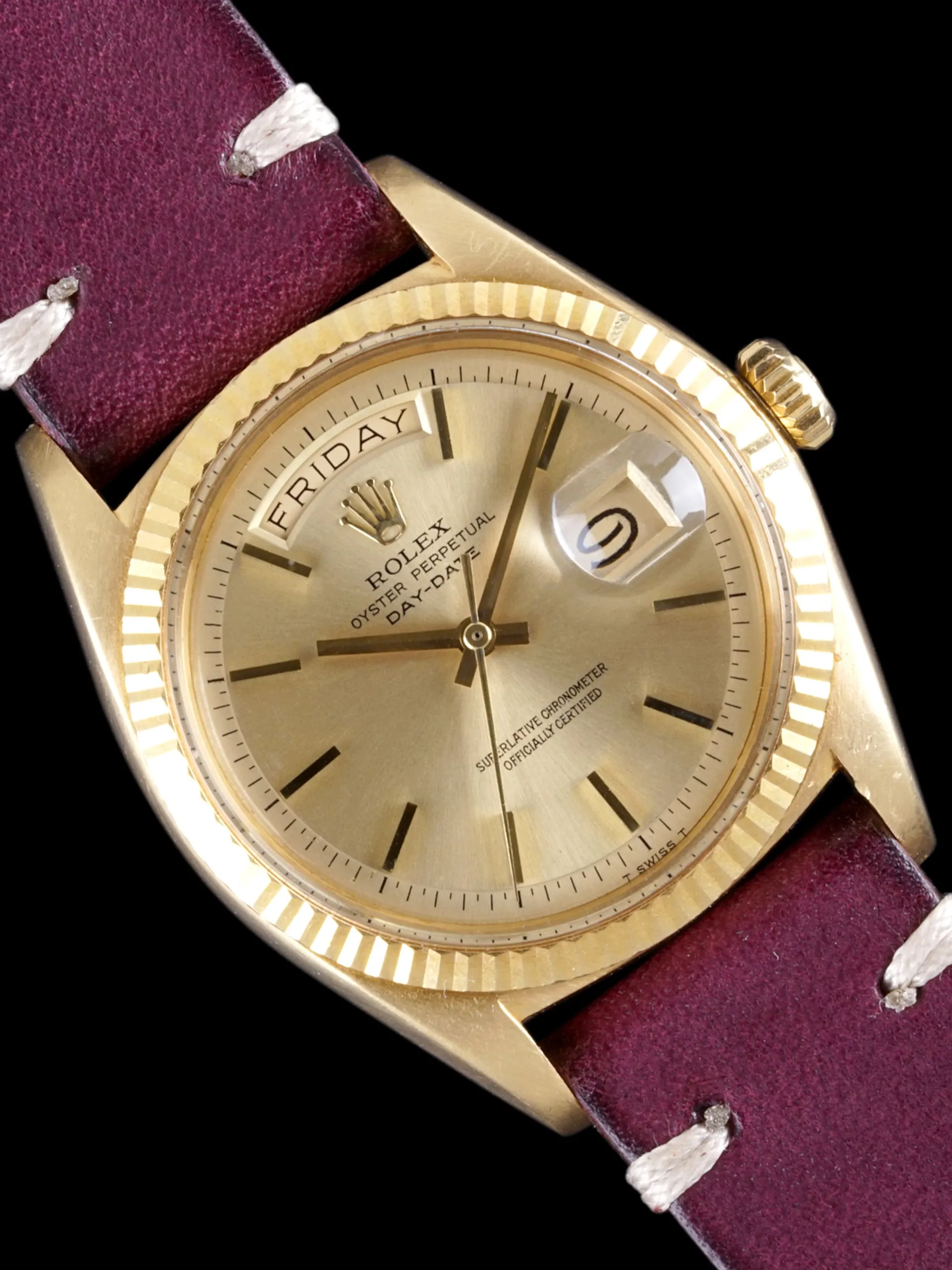 1969 Rolex Day-Date (Ref. 1803) 18K YG "Non-Luminous Dial"