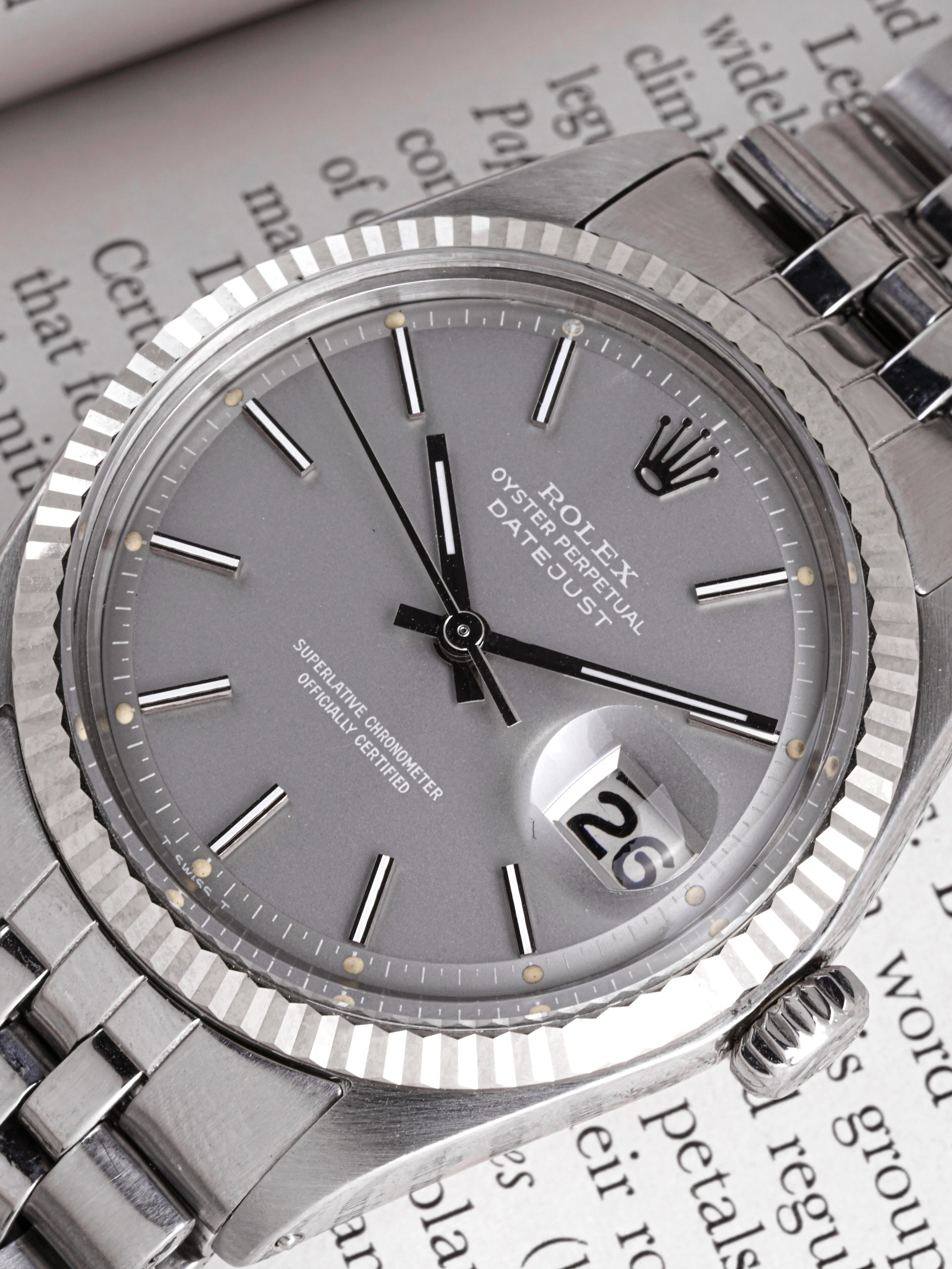 1970 Rolex Datejust (Ref. 1601) Grey "Ghost" Dial