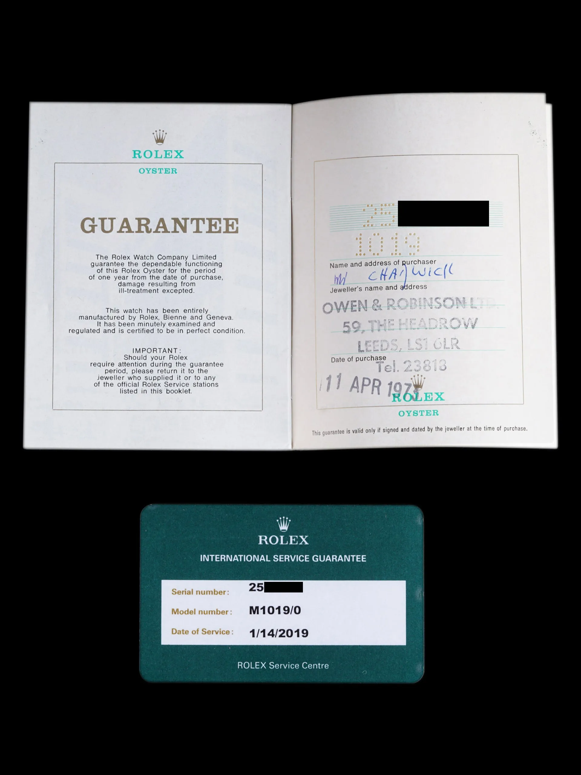 1972 Rolex Milgauss (Ref. 1019) W/ Papers, RSC Papers, Booklets, & Letter From the Original Owner